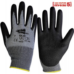 Lot de 12 paires de gants anthracite polyuréthane ANT308